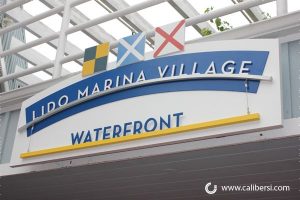 Lido Marina Village 3D Non-lit building sign