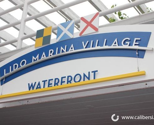 Lido Marina Village 3D Non-lit building sign