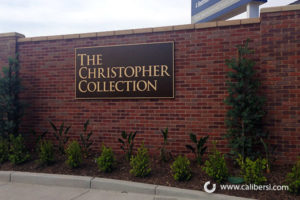 Christopher Collection Exterior Sign Plaque Orange County - Caliber Signs & Imaging in Irvine Call: 949-748-1070