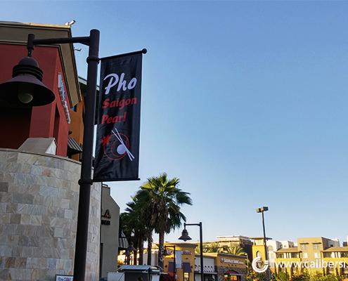 Pho Saigon Pearl Pole Banner - Orange County by Caliber Signs & Imaging in Irvine - Call 949-748-1070