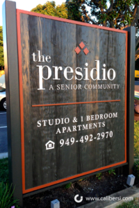 Presidio Post and Panel Sign - Orange County by Caliber Signs & Imaging in Irvine - 949-748-1070