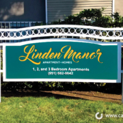 VPM Linden Manor Post & Panel Sign - Orange County by Caliber Signs & Imaging in Irvine - 949-748-1070