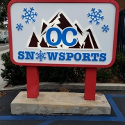 OC Snow Monument Sign