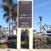 Tenant Pylon Sign for Executive Suites in Newport Beach CA
