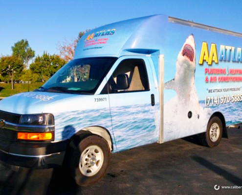 Box Truck Wrap Anaheim CA AA Atlas Caliber Signs and Imaging