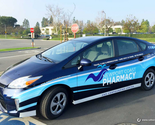 Car Wrap Full Color Vehicle Graphics Newport Coast Pharmacy Newport CA Caliber Signs and Imaging