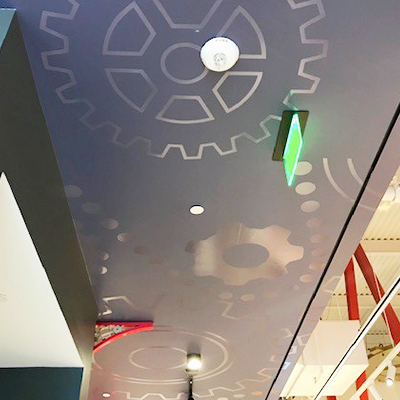 Ceiling Graphics Custom Wrap Irvine CA Caliber Signs and Imaging