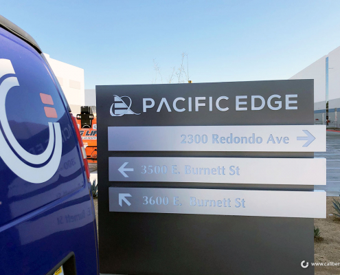 Pacific Edge monumental sign