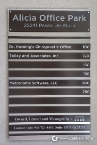 Directory sign maker in orange county