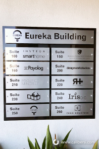 Custom Directory Sign Eureka Building Orange County CA Caliber Signs and Imaging 3