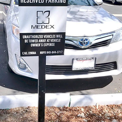 Medex post and panel signs