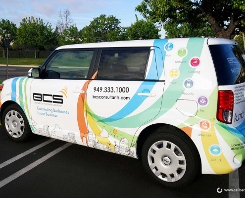 Vehicle Full Wrap BCS Consultants Caliber Signs and Imaging