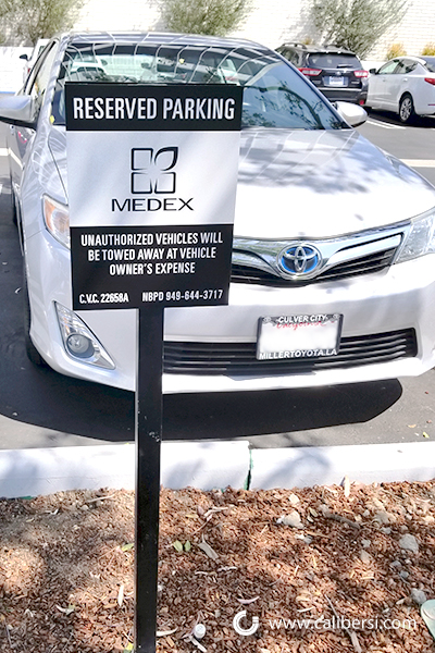 Reserved Parking Signs in Orange County CA