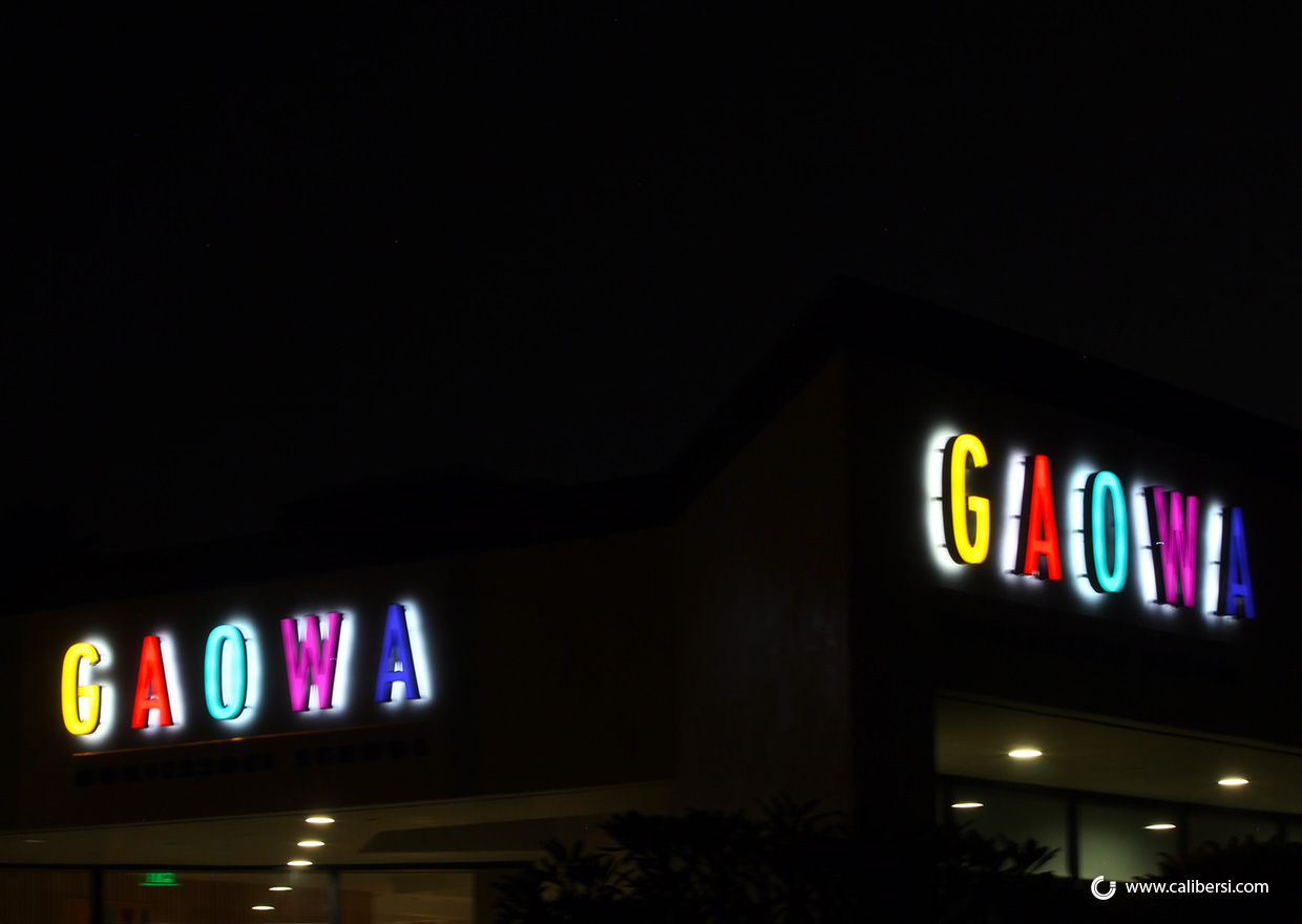 Back lit channel letters in Costa Mesa CA